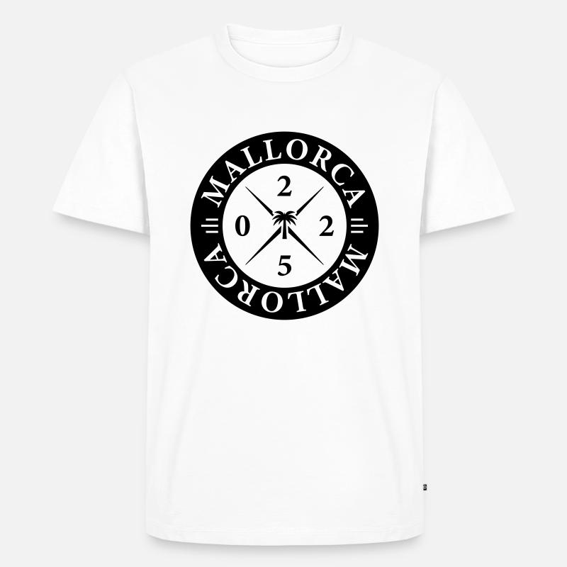 Mallorca 2025 - Männer Premium Bio T-Shirt - Weiß
