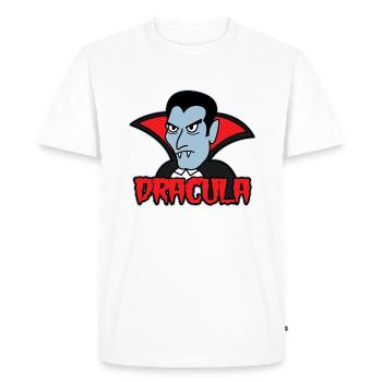 DRACULA - T-shirt Premium bio Homme - blanc - Devant - Nico (187cm)