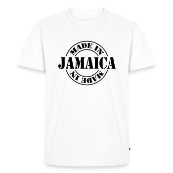 made in jamaica m1k2 - T-shirt Premium bio Homme - blanc - Devant - Nico (187cm)