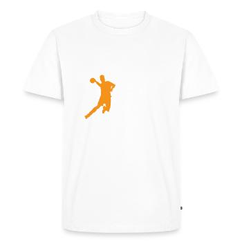 Dodgeball Player Disant - T-shirt Premium bio Homme - blanc - Devant - Nico (187cm)