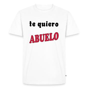 Te quiero abuelo - T-shirt Premium bio Homme - blanc - Devant - Nico (187cm)