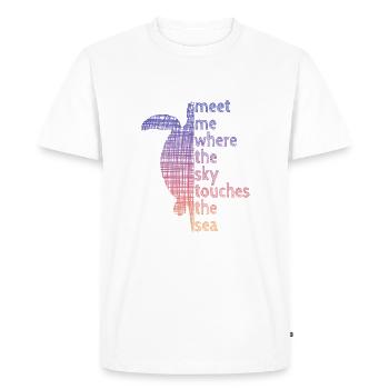 Turtle Schildröte - Männer Premium Bio T-Shirt - Weiß - Vorne - Nico (187cm)