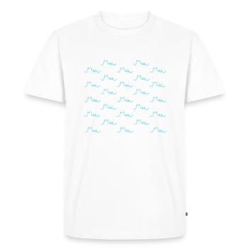 Typographie maritime - T-shirt Premium bio Homme - blanc - Devant - Nico (187cm)
