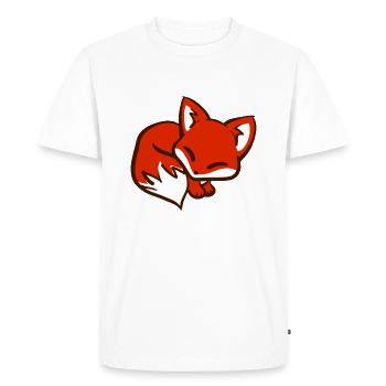 Cute Fox / Cute Fox / Mignon renard - Men's Premium Organic T-Shirt - white - Front - Nico (187cm)