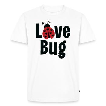 Love Bug - Men's Premium Organic T-Shirt - white - Front - Nico (187cm)
