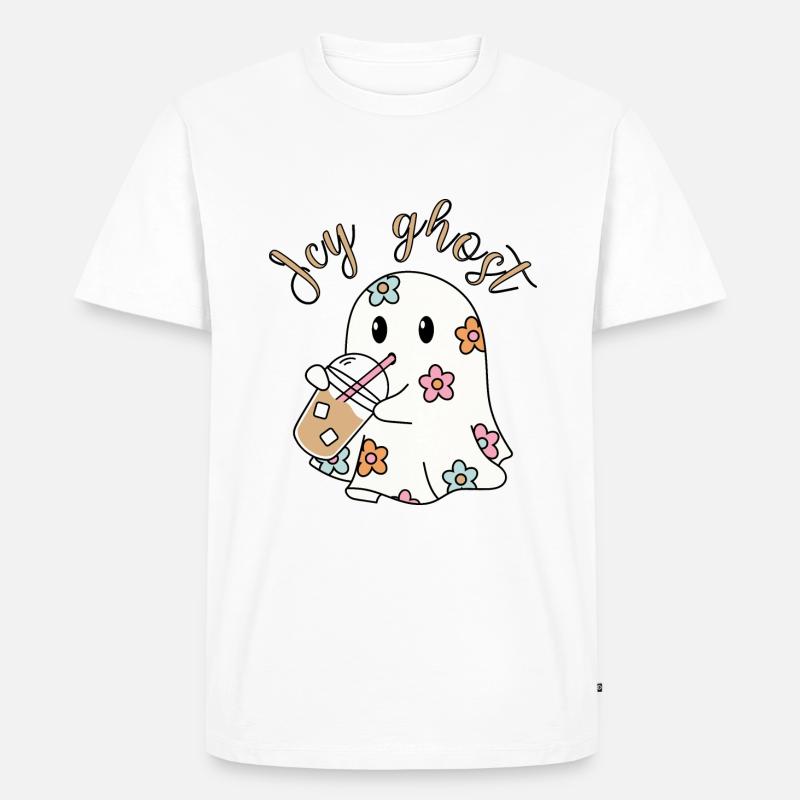 Eisiger Geist - Männer Premium Bio T-Shirt - Weiß