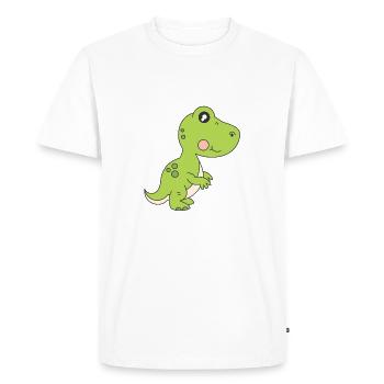 sweet baby dino supertreu comic style - Men's Premium Organic T-Shirt - white - Front - Nico (187cm)