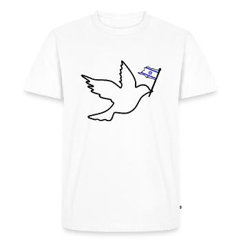Israel - Men's Premium Organic T-Shirt - white - Front - Nico (187cm)