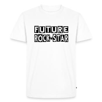 Future Rock Star - Men's Premium Organic T-Shirt - white - Front - Nico (187cm)
