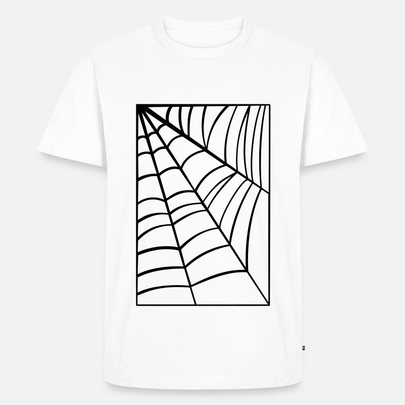 Spiderweb - Männer Premium Bio T-Shirt - Weiß