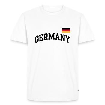 Drapeau de l’Allemagne - Allemagne Allemagne - T-shirt Premium bio Homme - blanc - Devant - Nico (187cm)