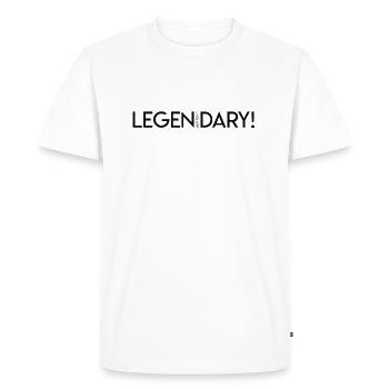 LEGEN ... wait for it ... DARY! - Legendary - Men's Premium Organic T-Shirt - white - Front - Nico (187cm)