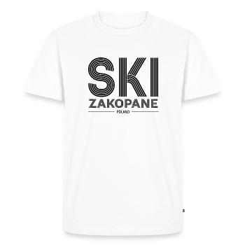 Zakopane Ski Resort Polish Mountains Skiing Poland - Men's Premium Organic T-Shirt - white - Front - Nico (187cm)