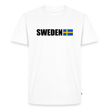 Sweden - Men's Premium Organic T-Shirt - white - Front - Nico (187cm)