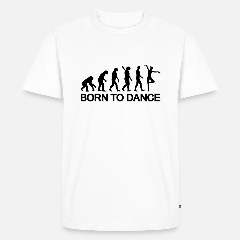 Ballett Evolution - Männer Premium Bio T-Shirt - Weiß