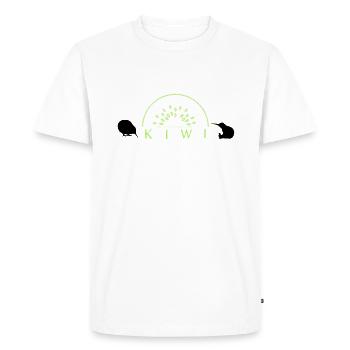 kiwi - T-shirt Premium bio Homme - blanc - Devant - Nico (187cm)