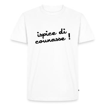ispice di counasse ! - T-shirt Premium bio Homme - blanc - Devant - Nico (187cm)