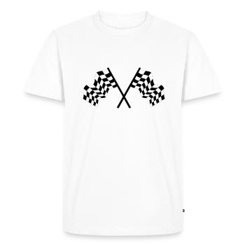 auto racing - Men's Premium Organic T-Shirt - white - Front - Nico (187cm)