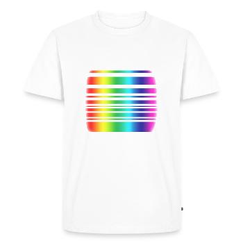 arc en ciel - T-shirt Premium bio Homme - blanc - Devant - Nico (187cm)