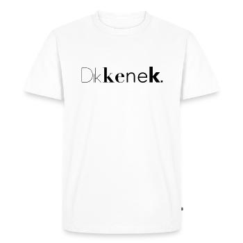 dikkenek - T-shirt Premium bio Homme - blanc - Devant - Nico (187cm)