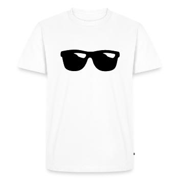 SHADES - Men's Premium Organic T-Shirt - white - Front - Nico (187cm)