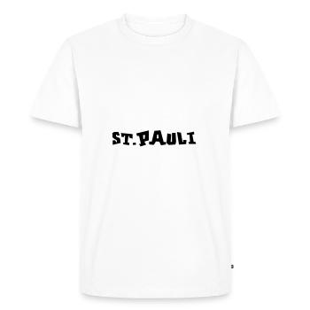st pauli hamburg - Men's Premium Organic T-Shirt - white - Front - Nico (187cm)