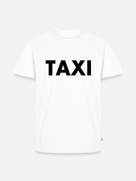 Taxi - Männer Premium Bio T-Shirt - Weiß