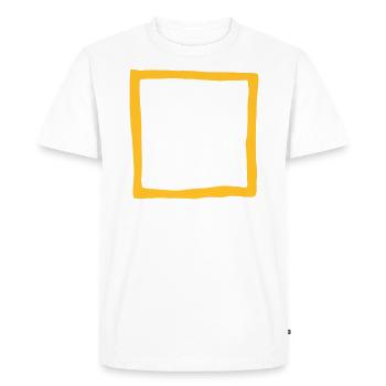 Fir Symbol - Tree Rune - VECTOR - Men's Premium Organic T-Shirt - white - Front - Nico (187cm)