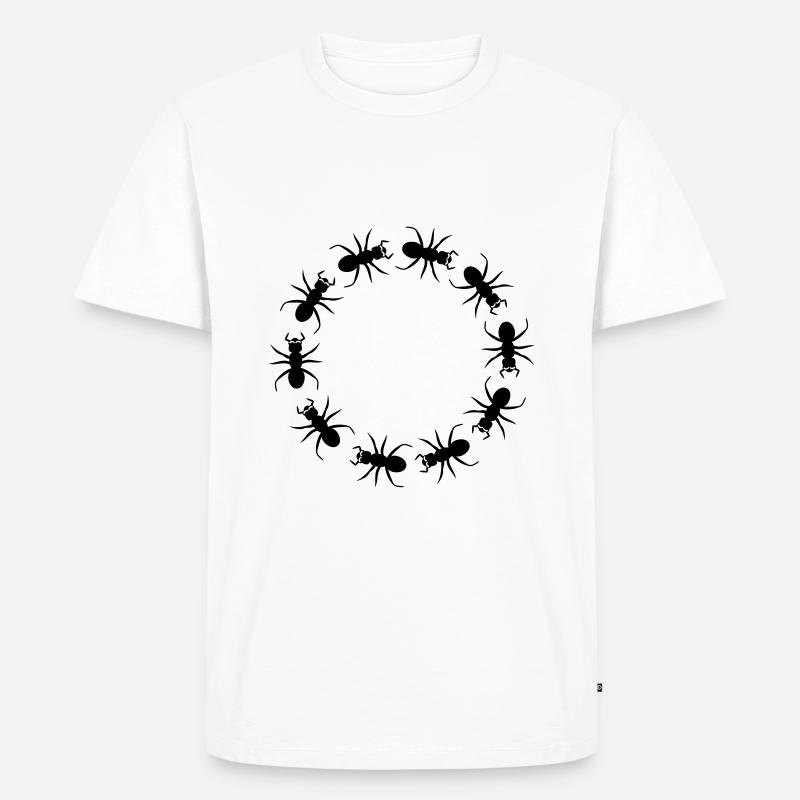 District d'insecte fourmi - T-shirt Premium bio Homme - blanc