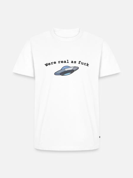 Were real as fuck - Männer Premium Bio T-Shirt - Weiß
