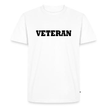 VÉTÉRAN - T-shirt Premium bio Homme - blanc - Devant - Nico (187cm)