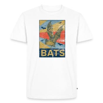 Bat Wings Vampire Halloween Gift Animal - Men's Premium Organic T-Shirt - white - Front - Nico (187cm)