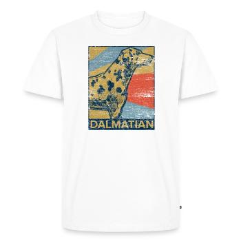Dalmatien - T-shirt Premium bio Homme - blanc - Devant - Nico (187cm)