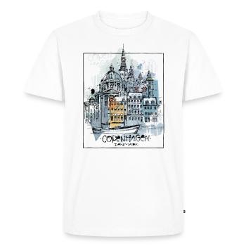 Copenhague - T-shirt Premium bio Homme - blanc - Devant - Nico (187cm)