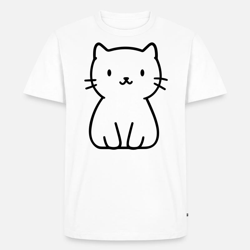 Kätzchen - Männer Premium Bio T-Shirt - Weiß