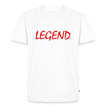 Legend - T-shirt Premium bio Homme - blanc - Devant - Nico (187cm)
