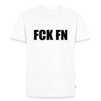Fck fn - T-shirt Premium bio Homme - blanc - Devant - Nico (187cm)