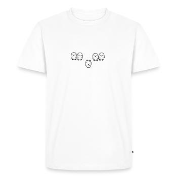 be_different vektor - T-shirt Premium bio Homme - blanc - Devant - Nico (187cm)