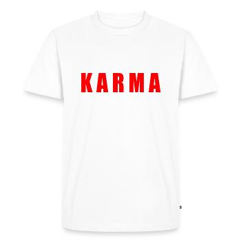 Karma - T-shirt Premium bio Homme - blanc - Devant - Nico (187cm)