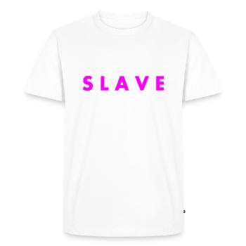 Slave - T-shirt Premium bio Homme - blanc - Devant - Nico (187cm)