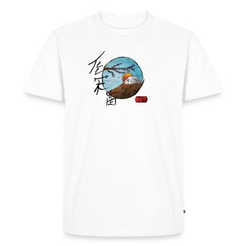 Mont Fuji - T-shirt Premium bio Homme - blanc - Devant - Nico (187cm)