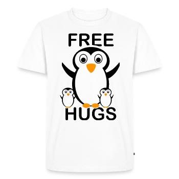 Free Hugs - Free Hugs - T-shirt Premium bio Homme - blanc - Devant - Nico (187cm)