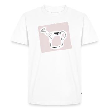 Arrosoir - T-shirt Premium bio Homme - blanc - Devant - Nico (187cm)