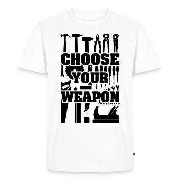 Tools handy man Craftsman DIY do-it-yourselfer - Men's Premium Organic T-Shirt - white - Front - Nico (187cm)
