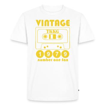 TKKG 1979 Number One Fan Vintage Kassette - Männer Premium Bio T-Shirt - Weiß - Vorne - Nico (187cm)