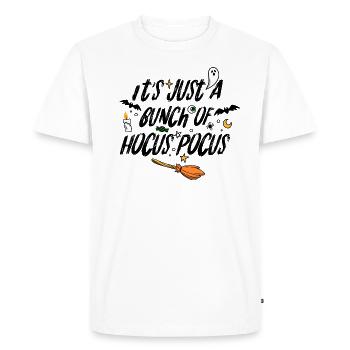 Hocus Pocus , Halloween - T-shirt Premium bio Homme - blanc - Devant - Nico (187cm)