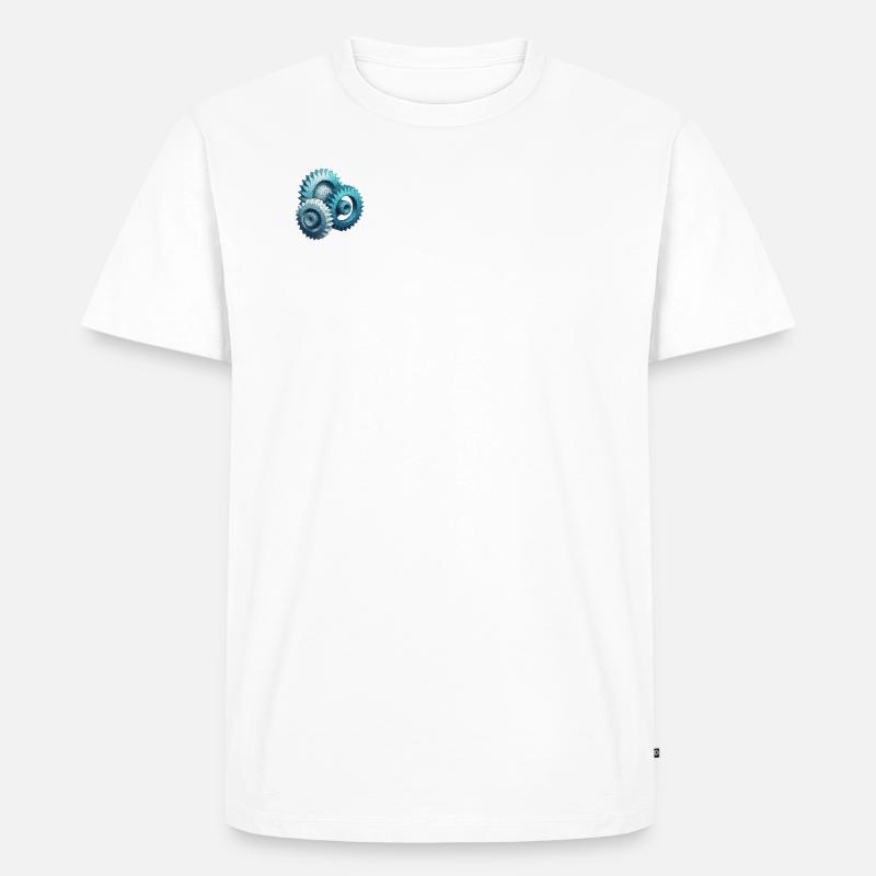 Zahnräder Polygon - Männer Premium Bio T-Shirt - undefined
