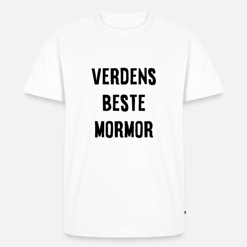 Die größte Großmutter der Welt - Männer Premium Bio T-Shirt - Weiß
