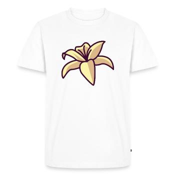 Lis - T-shirt Premium bio Homme - blanc - Devant - Nico (187cm)