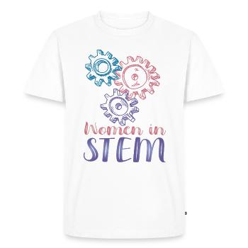 Women In Stem - Engineering - Men's Premium Organic T-Shirt - white - Front - Nico (187cm)